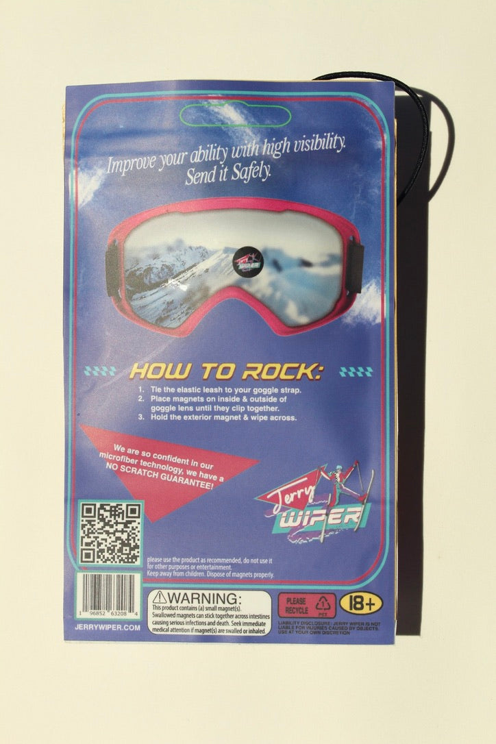Jerry Wiper 1.0 [Prototype] [Pre-Order] Magnetic Anti-Fog Wiper | Ski & Snowboard Goggle Wiper